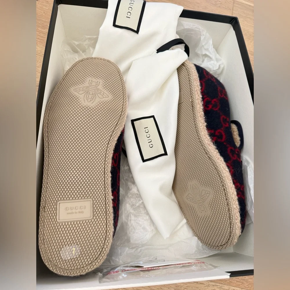 Gucci Fria Wool Loafers